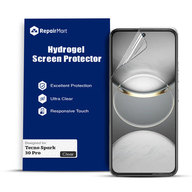 Tecno Spark 30 Pro Compatible Premium Hydrogel Screen Protector With Full Coverage Ultra HD